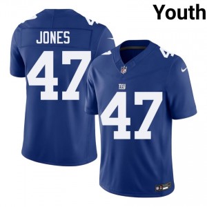 Cam Jones New York Giants #47 Youth Limited Football Embroidery Jersey - Royal Edition 59147357