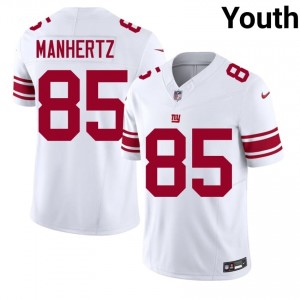 #85 Chris Manhertz New York Giants Youth Elite Thread Football Stitched Jersey - White Edition 38763941
