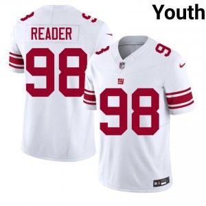 #98 DJ Reader NYG Youth Gameday Football Sewn Jersey - White Edition 94096241