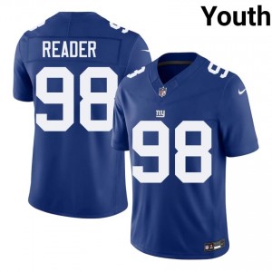 DJ Reader New York Giants #98 Youth Authentic Football Stitched Jersey - Royal Edition 77596232