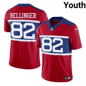 Daniel Bellinger New York Giants #82 Youth Exclusive Football Stitched Jersey - Red Edition 51266006