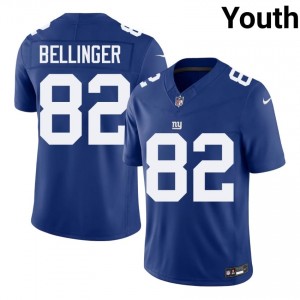 Daniel Bellinger NY Giants #82 Youth Moisture Wicking Football Stitched Jersey - Royal Edition 58437416