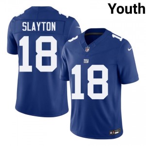Darius Slayton Giants #18 Youth Essential Football Stitch Jersey - Royal Edition 76159517
