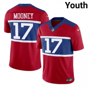 Darnell Mooney Big Blue #17 Youth Licensed Football Embroidery Jersey - Red Edition 57396953