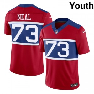 Evan Neal NY Giants #73 Youth Player Football Stitched Jersey - Red Edition 81759695