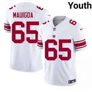 #65 Francis Mauigoa New York Giants Youth Gameday Football Embroidery Jersey - White Edition 49872360