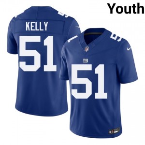 Jack Kelly NYG #51 Youth Essential Football Sewn Jersey - Royal Edition 94160815
