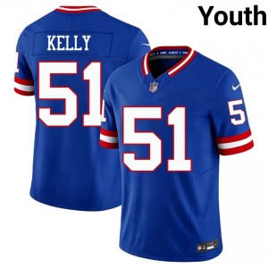 #51 Jack Kelly Big Blue Youth Player Football Embroidery Jersey - Throwback Royal Edition 74146700