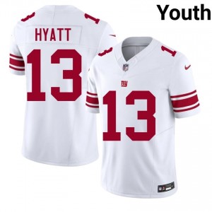 #13 Jalin Hyatt Giants Youth Original Football Stitch Jersey - White Edition 77082319