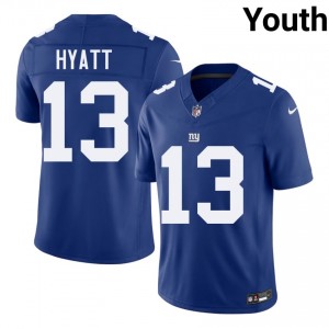Jalin Hyatt Big Blue #13 Youth Pro Cut Football Embroidery Jersey - Royal Edition 44253128