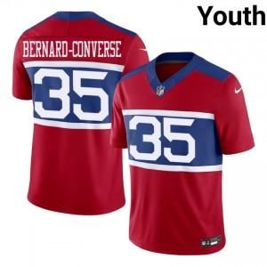 Jarrick Bernard-Converse NY Giants #35 Youth Player Football Stitch Jersey - Red Edition 20509055