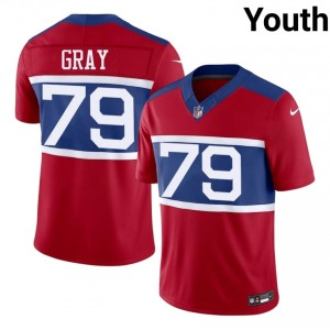 Jarrod Gray NY Giants #79 Youth Limited Football Stitched Jersey - Red Edition 34514870