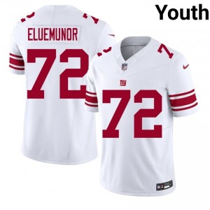 #72 Jermaine Eluemunor NY Giants Youth Original Football Stitch Jersey - White Edition 69967071