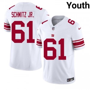 #61 John Michael Schmitz Jr. Big Blue Youth Premium Football Embroidery Jersey - White Edition 92274593