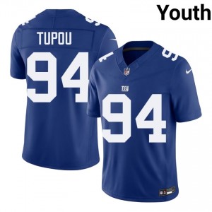 Josh Tupou Giants #94 Youth Gameday Football Stitch Jersey - Royal Edition 64727225