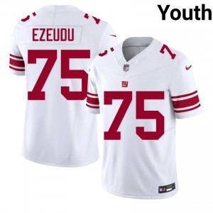 #75 Joshua Ezeudu New York Giants Youth Professional Football Embroidery Jersey - White Edition 78857241
