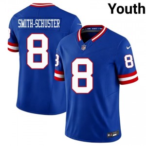 #8 JuJu Smith-Schuster Big Blue Youth Iconic Football Embroidery Jersey - Throwback Royal Edition 83719886