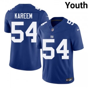 Khalid Kareem Giants #54 Youth NFL Football Stitch Jersey - Royal Edition 53568800