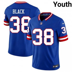 #38 Korie Black New York Giants Youth Player Football Stitched Jersey - Throwback Royal Edition 61530535