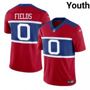 Malachi Fields Giants #0 Youth Player Football Stitch Jersey - Red Edition 24679687