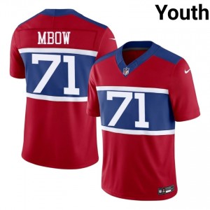 Marcus Mbow New York Giants #71 Youth Essential Football Embroidery Jersey - Red Edition 77378791