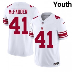 #41 Micah McFadden Giants Youth Iconic Football Stitch Jersey - White Edition 37847363