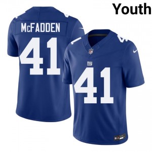Micah McFadden Big Blue #41 Youth Player Football Embroidery Jersey - Royal Edition 99312032