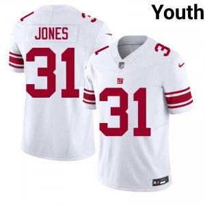 #31 Nic Jones NY Giants Youth NFL Football Stitch Jersey - White Edition 57725463