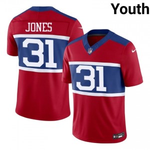 Nic Jones New York Giants #31 Youth Player Football Stitched Jersey - Red Edition 84240170
