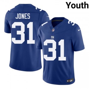 Nic Jones NY Giants #31 Youth Premium Football Stitched Jersey - Royal Edition 47848575