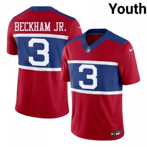 Odell Beckham Jr. New York Giants #3 Youth Gameday Football Stitched Jersey - Red Edition 19192221