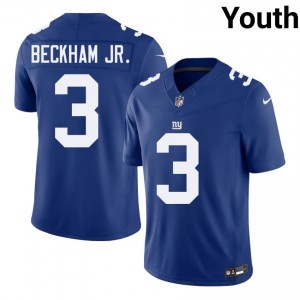 Odell Beckham Jr. NY Giants #3 Youth Limited Football Stitched Jersey - Royal Edition 96778558