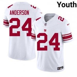 #24 Ottis Anderson New York Giants Youth Elite Thread Football Embroidery Jersey - White Edition 61122933