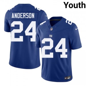 Ottis Anderson Giants #24 Youth Licensed Football Stitch Jersey - Royal Edition 39576537
