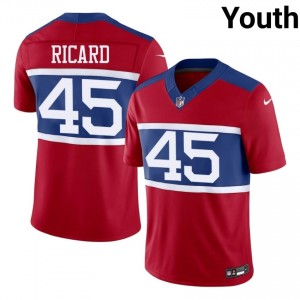 Patrick Ricard Big Blue #45 Youth Durable Football Embroidery Jersey - Red Edition 54179459