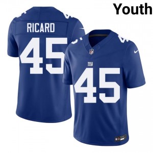 Patrick Ricard New York Giants #45 Youth Player Football Embroidery Jersey - Royal Edition 59911440