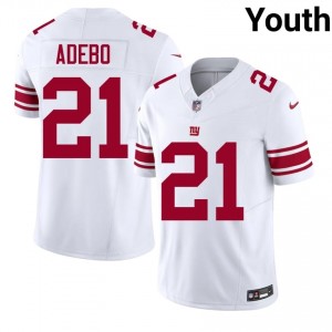 #21 Paulson Adebo Big Blue Youth Authentic Football Embroidery Jersey - White Edition 71955604
