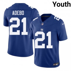 Paulson Adebo NY Giants #21 Youth Elite Thread Football Stitch Jersey - Royal Edition 49514575