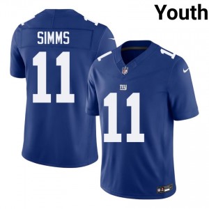 Phil Simms New York Giants #11 Youth Essential Football Stitched Jersey - Royal Edition 55440615