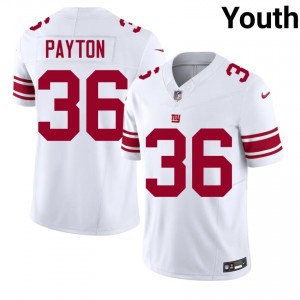 #36 Rico Payton NY Giants Youth Exclusive Football Stitch Jersey - White Edition 76695390