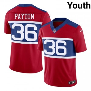 Rico Payton New York Giants #36 Youth Original Football Stitched Jersey - Red Edition 16063948
