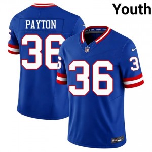 #36 Rico Payton Giants Youth Moisture Wicking Football Stitch Jersey - Throwback Royal Edition 26098351