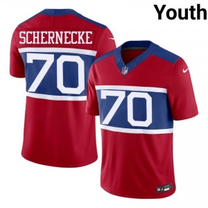 Ryan Schernecke Giants #70 Youth Authentic Football Stitch Jersey - Red Edition 89235868