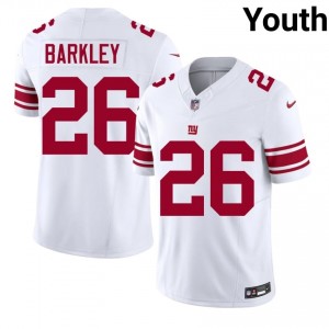 #26 Saquon Barkley Big Blue Youth Iconic Football Embroidery Jersey - White Edition 31870012