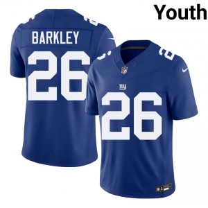 Saquon Barkley NY Giants #26 Youth Player Football Stitch Jersey - Royal Edition 92622174