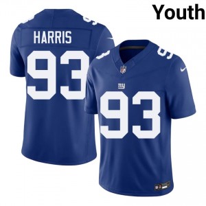 Shelby Harris NY Giants #93 Youth Authentic Football Stitch Jersey - Royal Edition 99435267