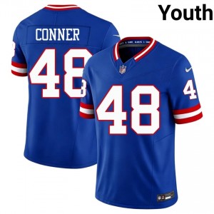 #48 Tanner Conner New York Giants Youth Premium Football Stitched Jersey - Throwback Royal Edition 63402315