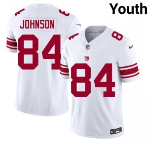 #84 Theo Johnson Big Blue Youth Limited Football Embroidery Jersey - White Edition 88459108