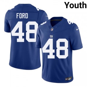 Trace Ford NY Giants #48 Youth NFL Football Stitch Jersey - Royal Edition 31767880