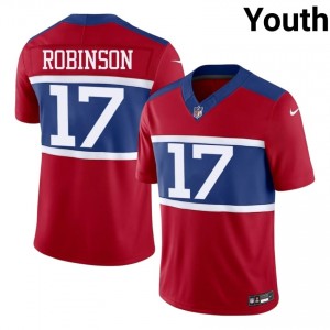Wan'Dale Robinson Big Blue #17 Youth Classic Football Embroidery Jersey - Red Edition 29893958
